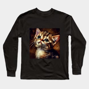 Sad kitty Long Sleeve T-Shirt